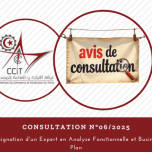 Consultation N°06/2025 | Désignation d’un Expert en Analyse Fonctionnelle et Business Plan